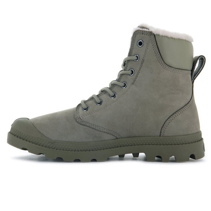 Bottes Palladium Pampa Sport Cuff WPS Homme Vert Olive | FR YFE209N